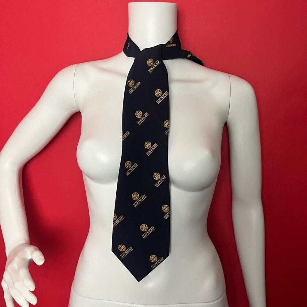 Mohan industries / Gear patterned dress  tie 🩶💛​​​​​​​